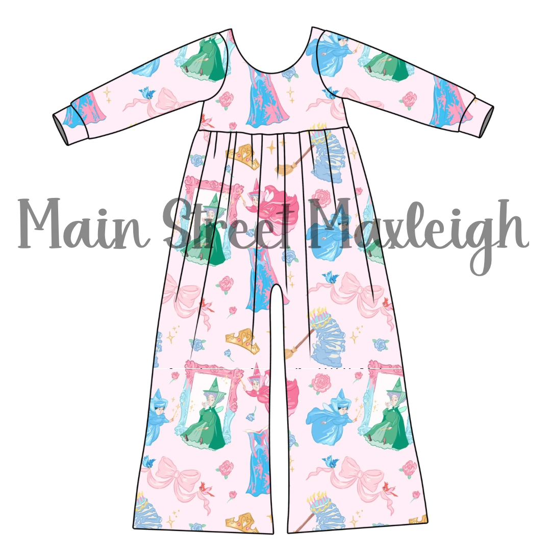 Sleeping rose romper