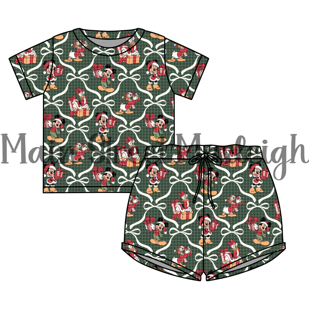 Christmas Bow waffle set