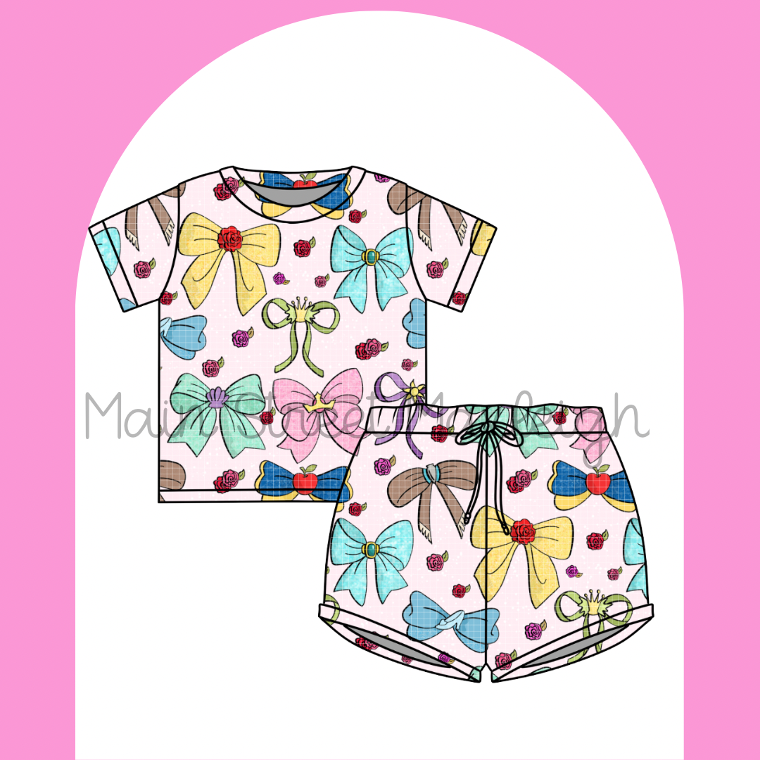 Princess bows waffle set