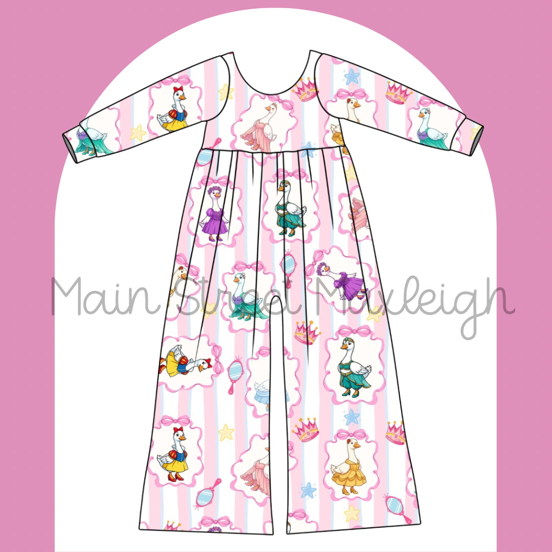 Princess goose romper