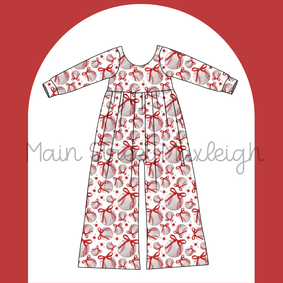 baseball romper
