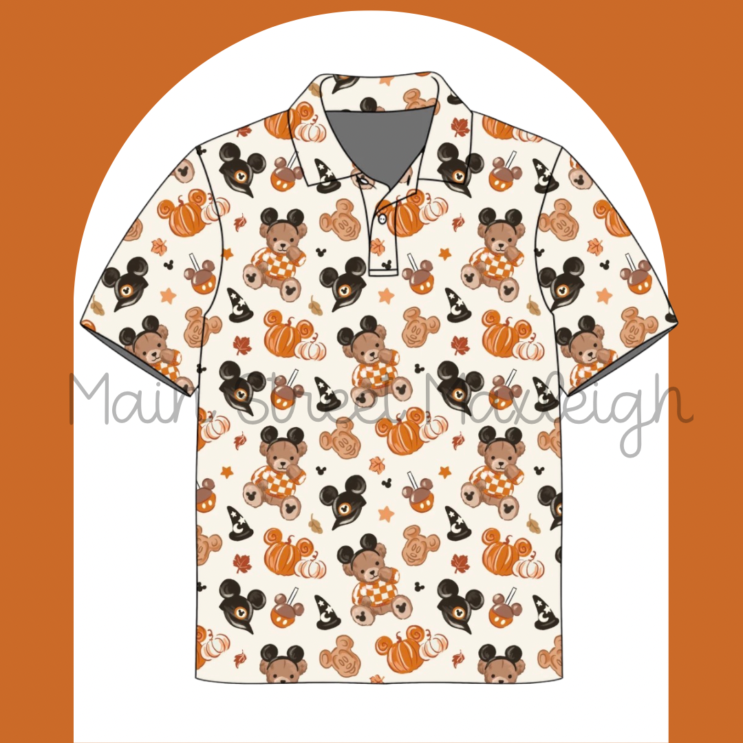 Halloween teddy bear (hats) polo