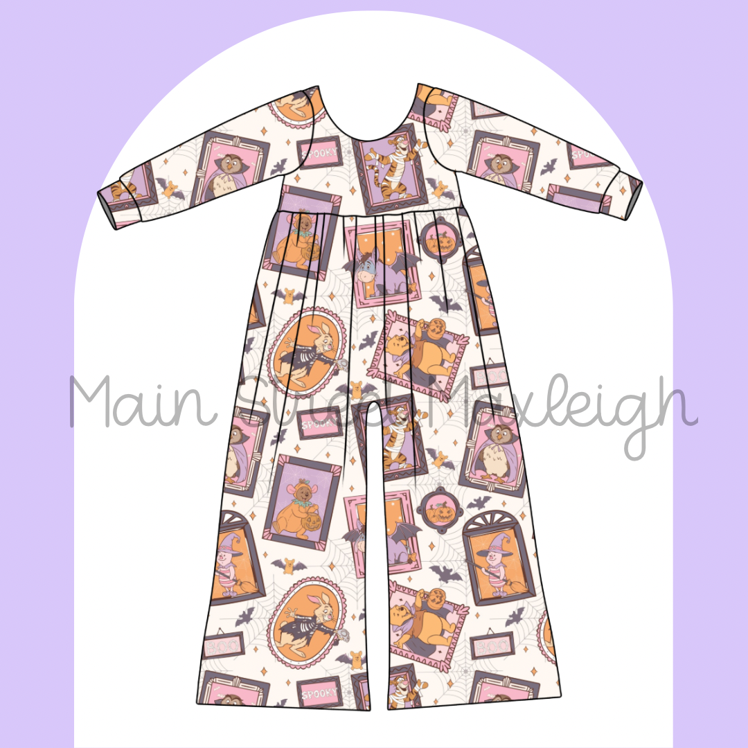 Bear Halloween romper