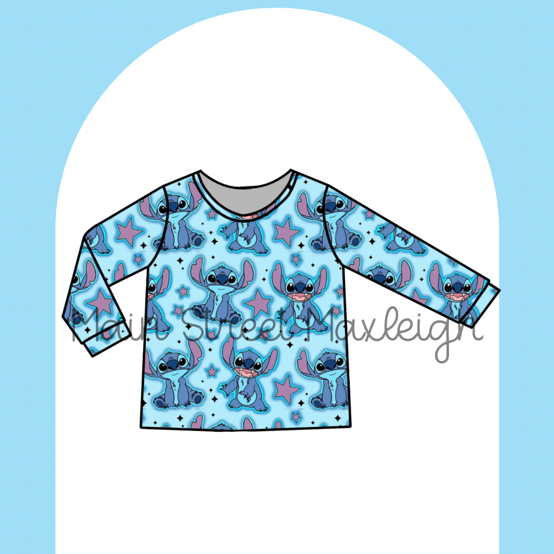 Stitch stars long-sleeve top