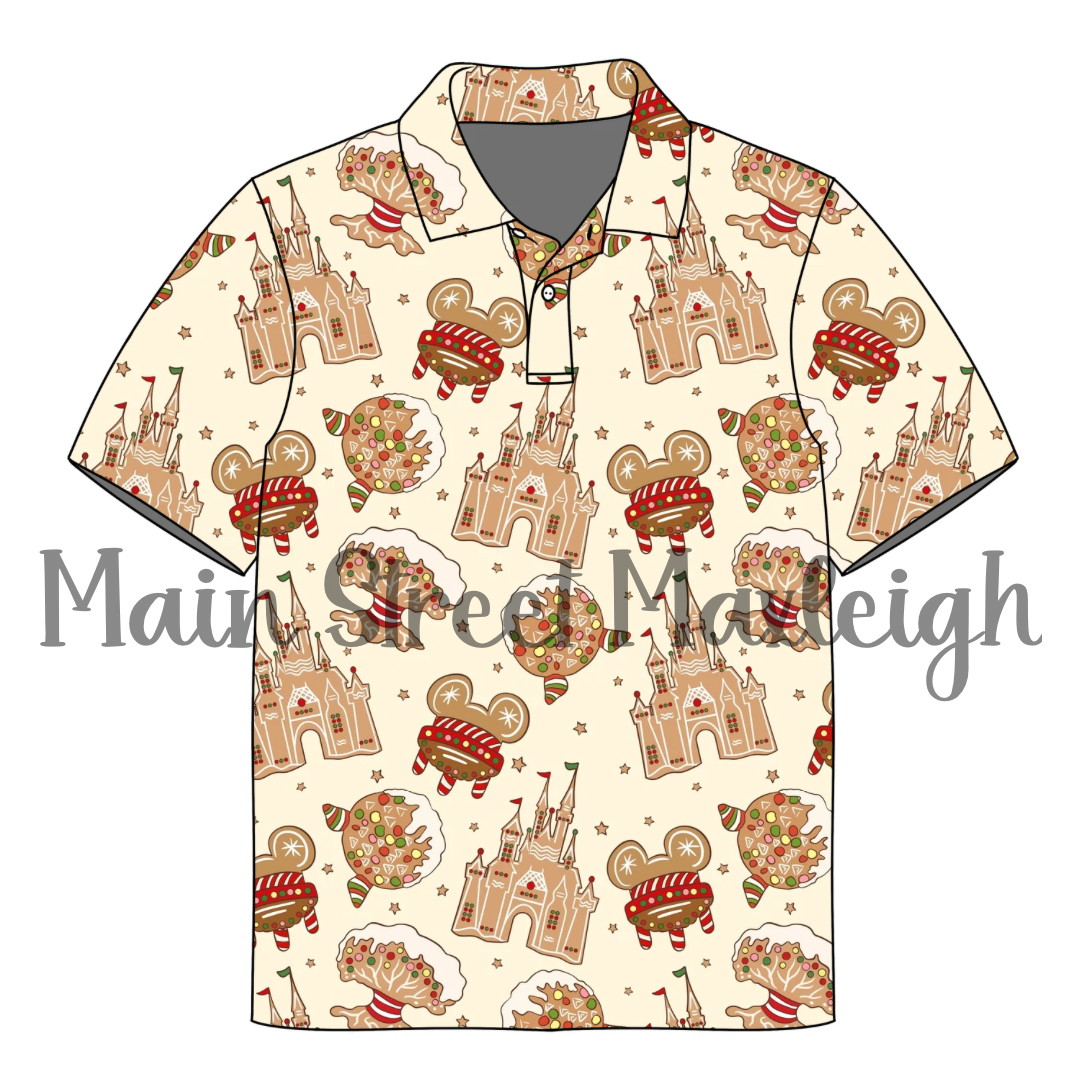 Christmas in the parks polo or pocket t