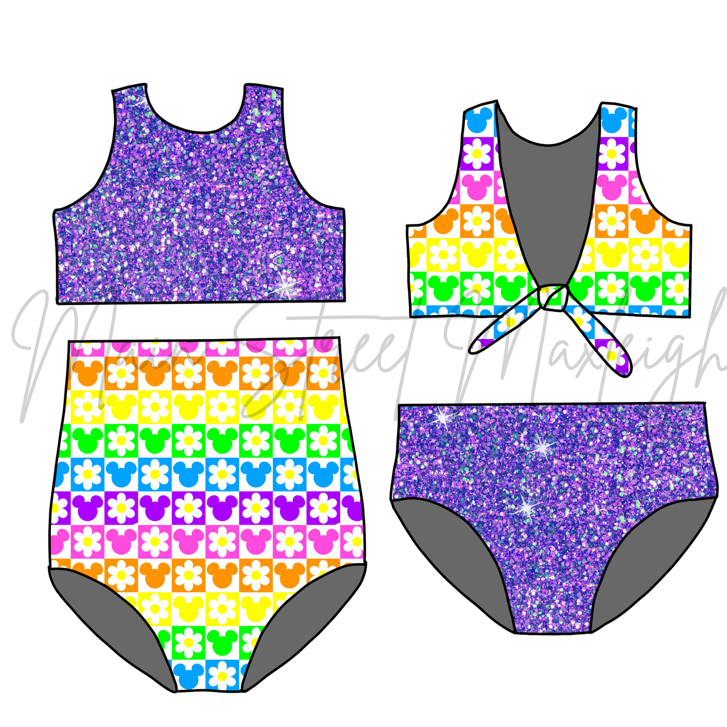 Neon mouse reversible swim
