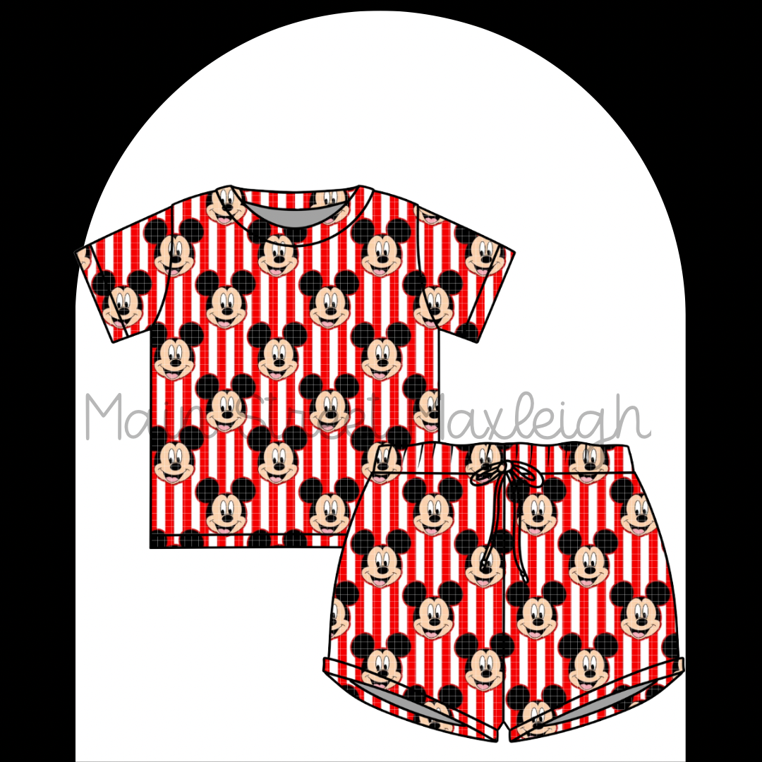 Mouse stripes waffle set