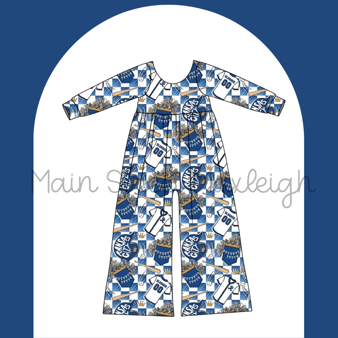 Kc baseball romper
