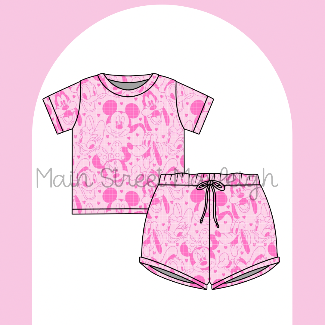 Pink out waffle set