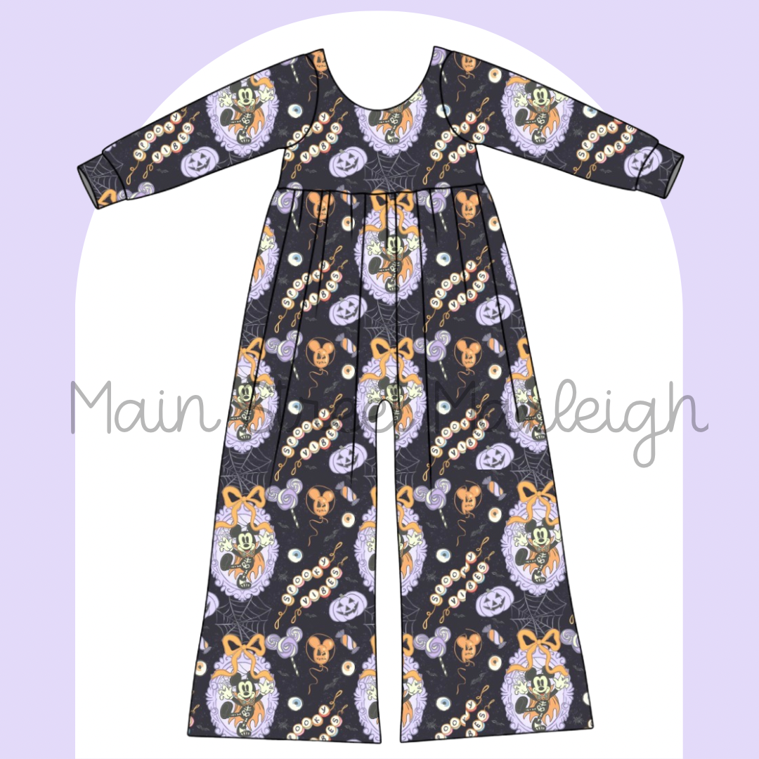Spooky vibe Halloween romper