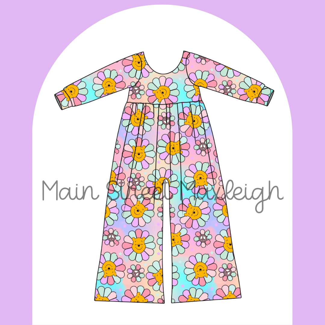 Pooh flowers Romper