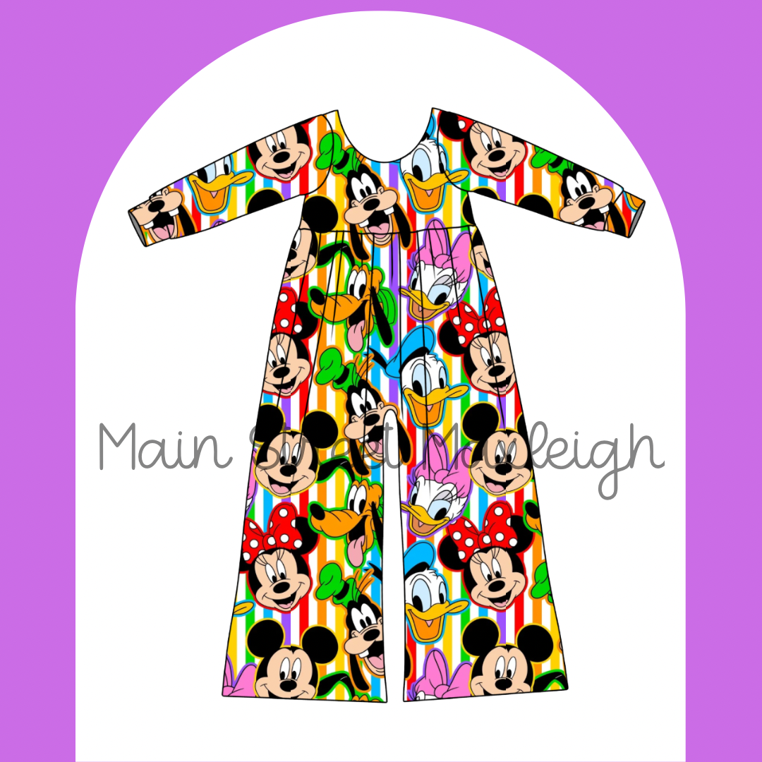 Rainbow stripes Romper