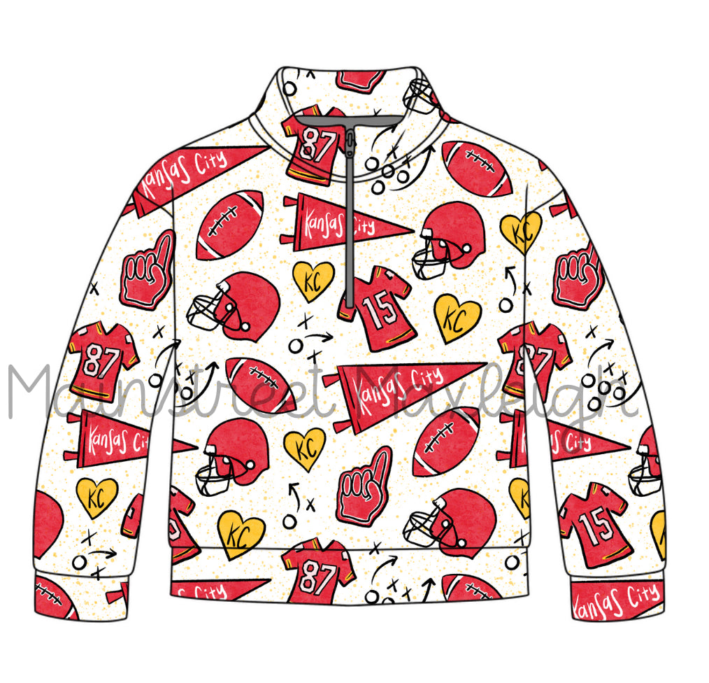 Kansas City half zip up