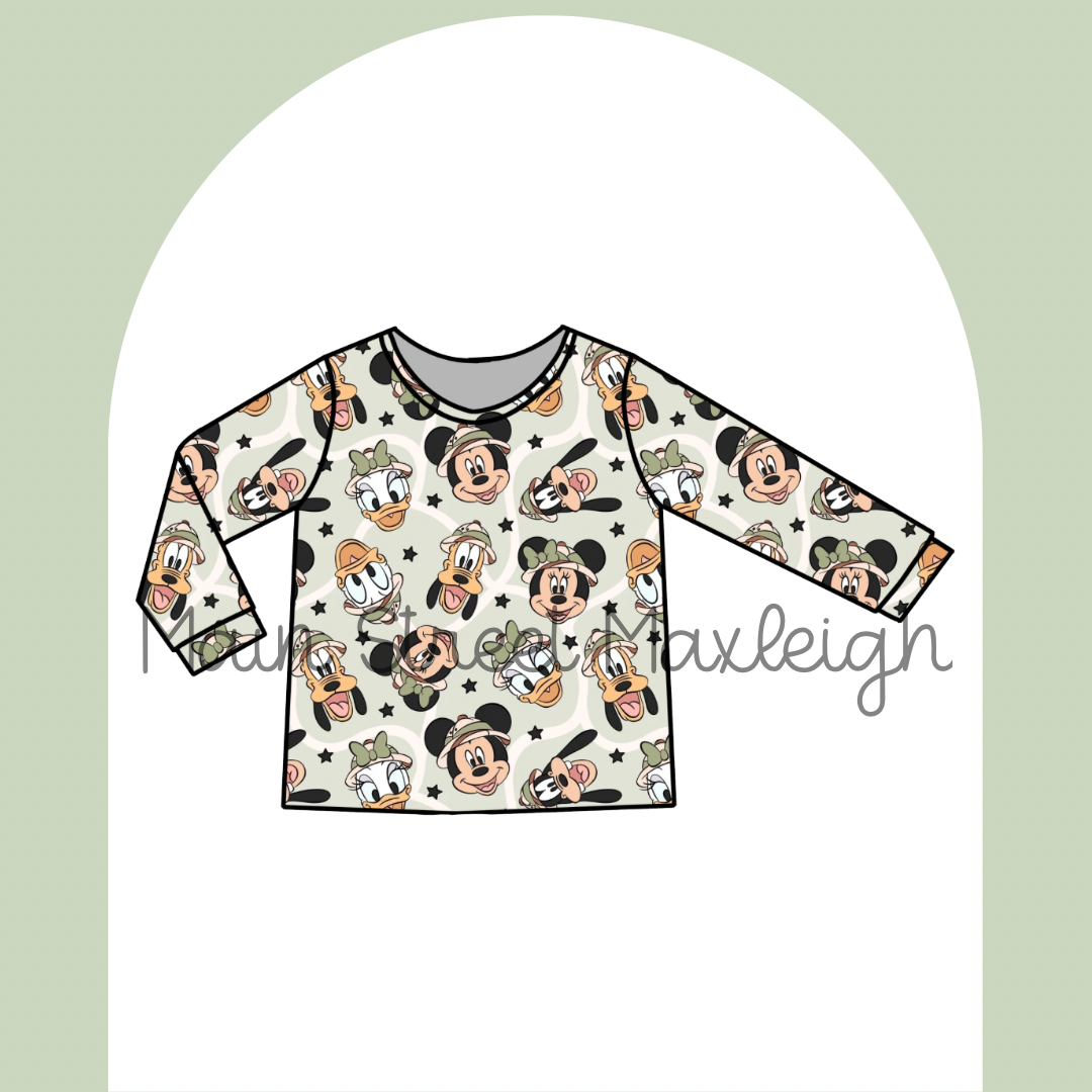 Safari friend long-sleeve top