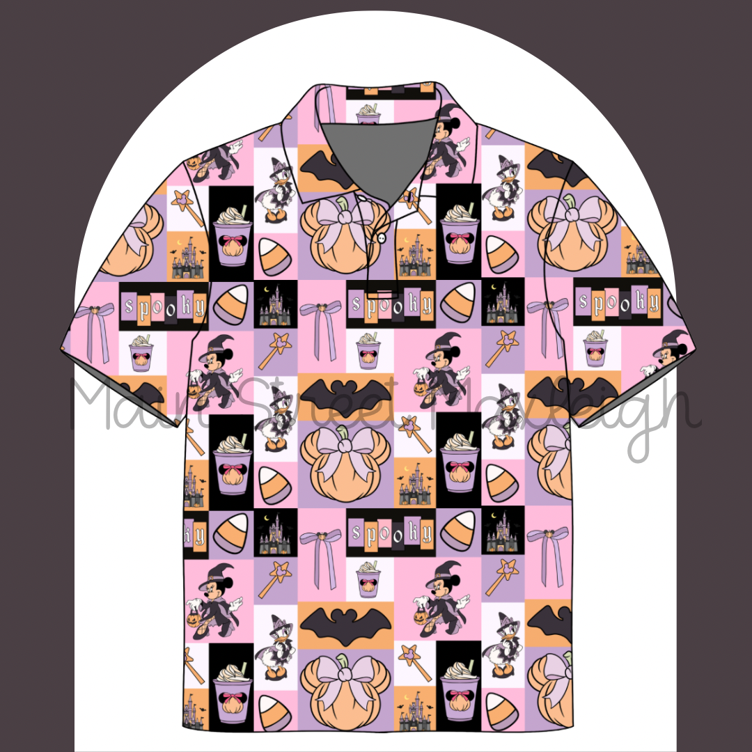 Halloween patch polo