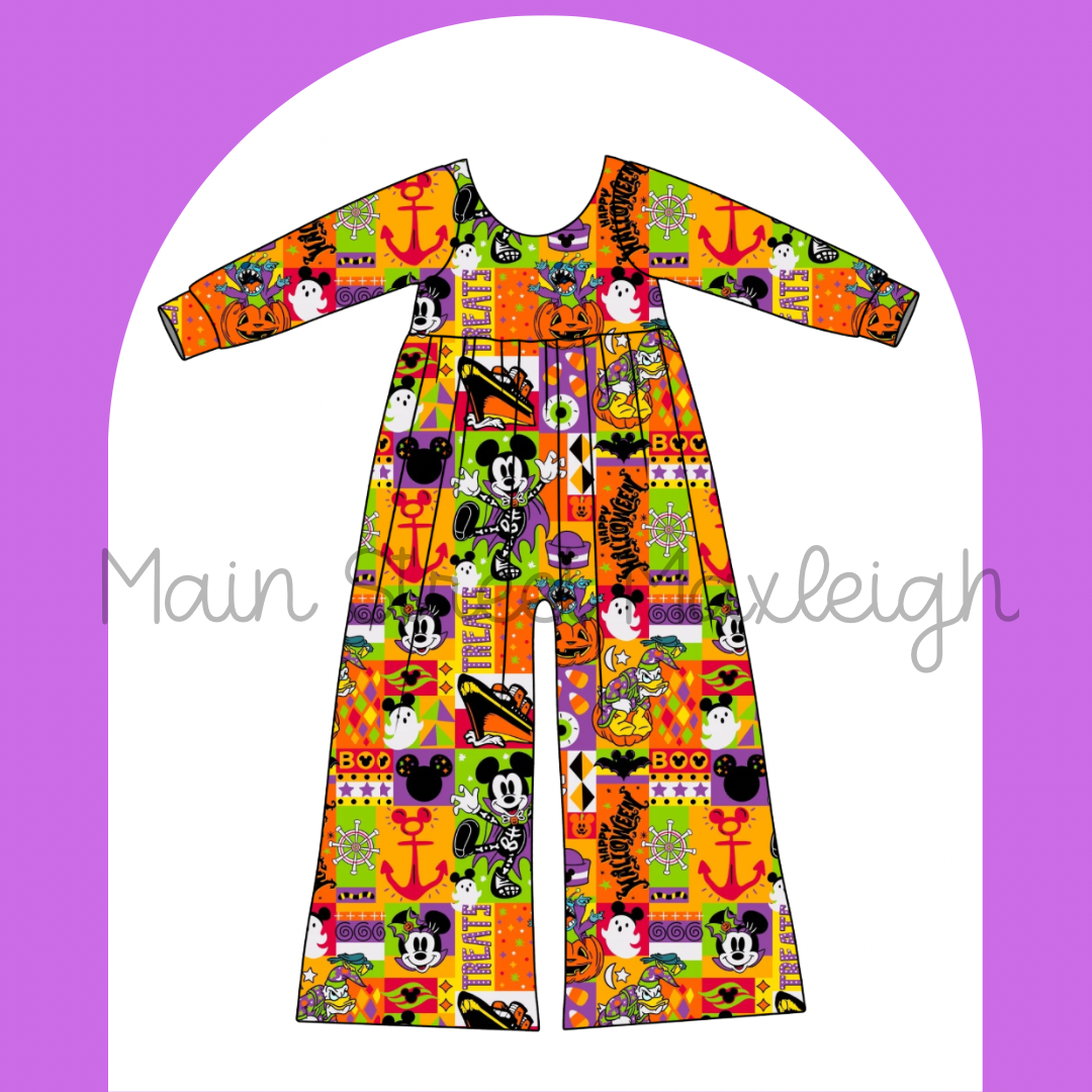 Halloween on the high sea romper