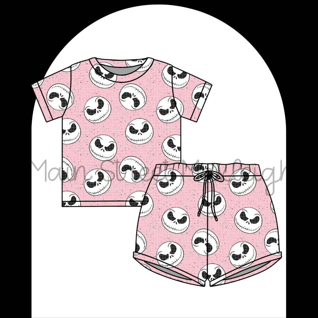 Pink jack Halloween waffle set