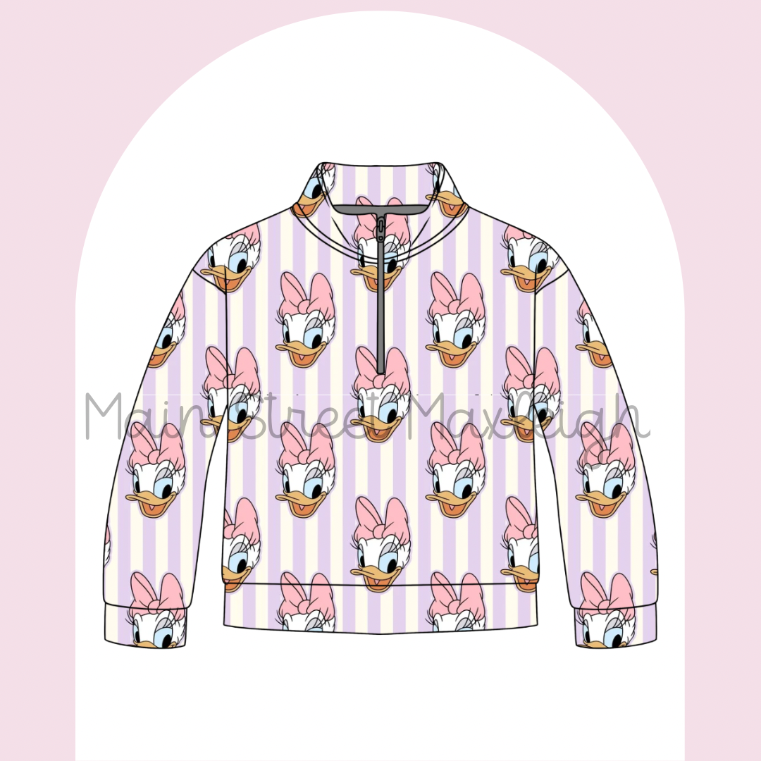 Purple duck zip