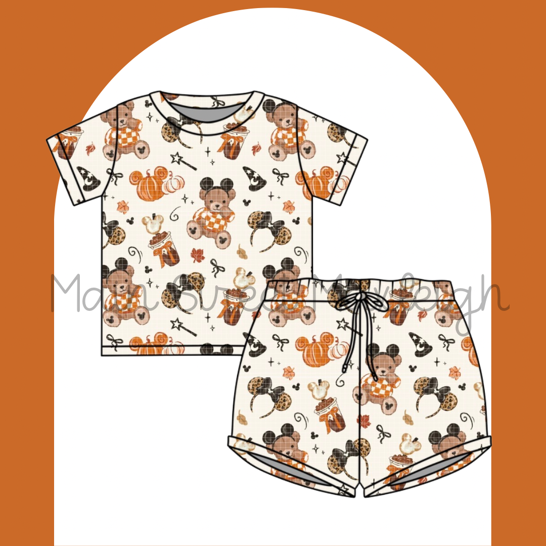 Halloween teddy bear (ears) waffle set