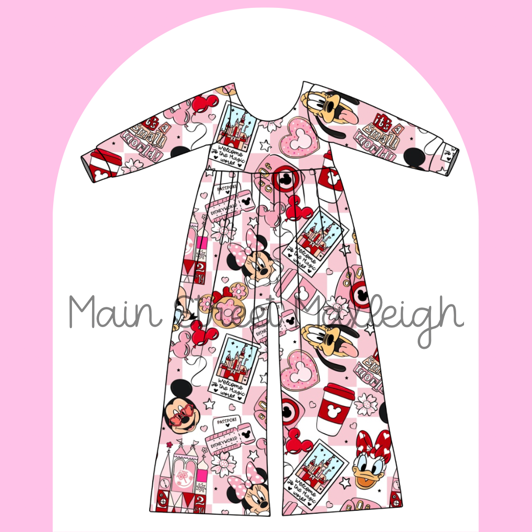 It’s a small world, valentine romper