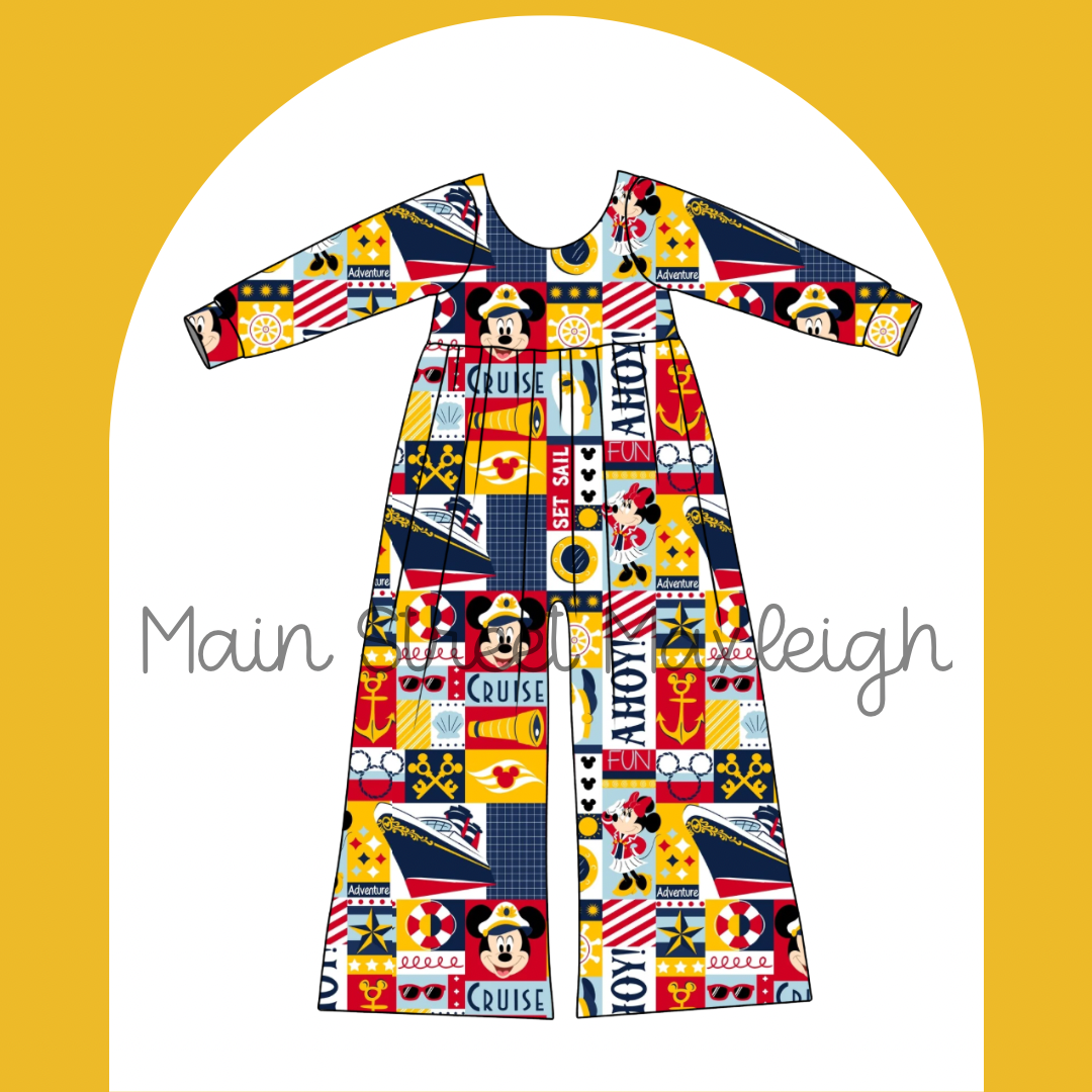Patch work cruise Romper