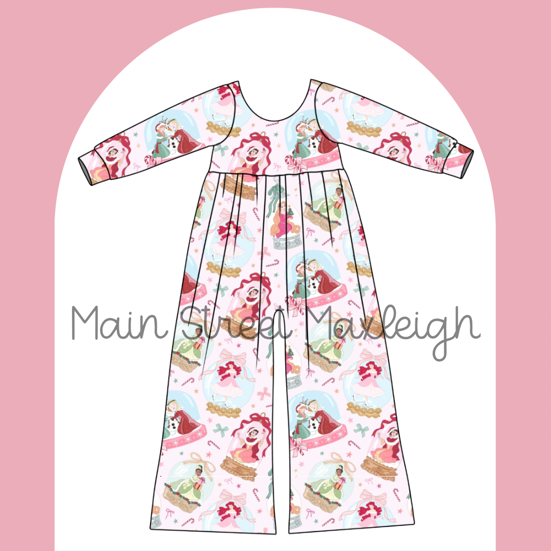 Princess snow globes Romper