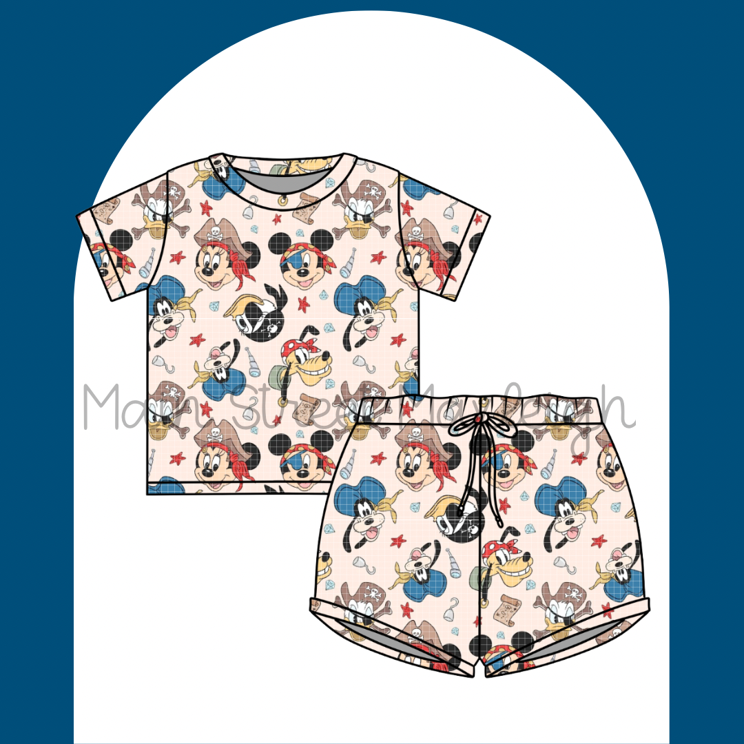 Pirate friends waffle set