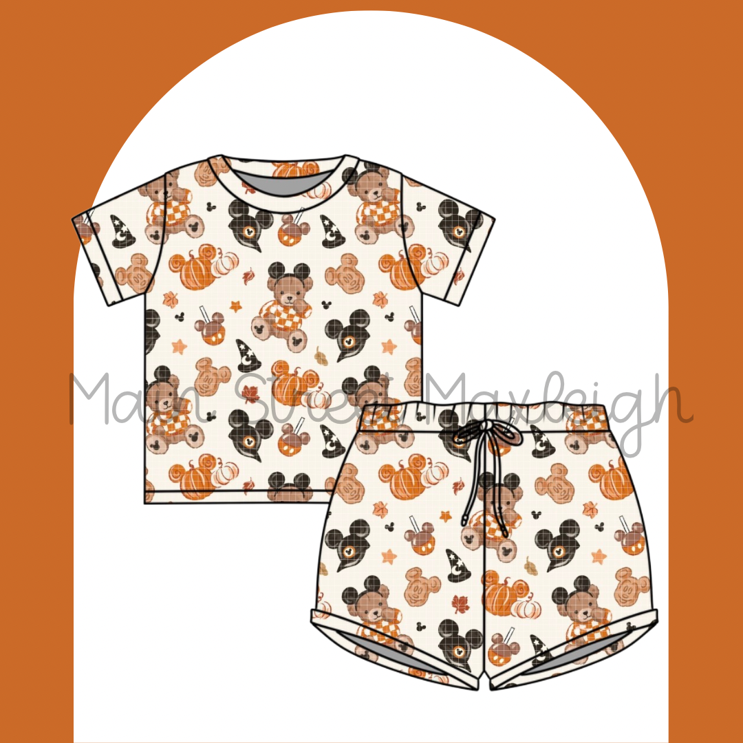 Halloween teddy bear (hats) waffle set
