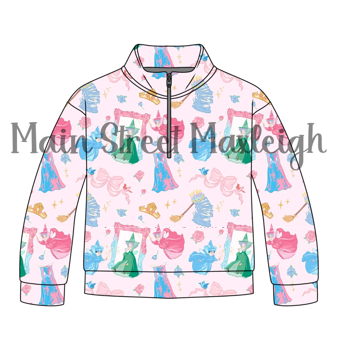 Sleeping rose zip