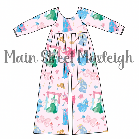 Sleeping rose romper