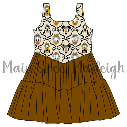 Fab 5 safari mesh dress