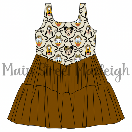 Fab 5 safari mesh dress