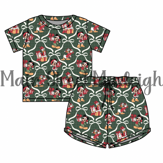 Christmas Bow waffle set