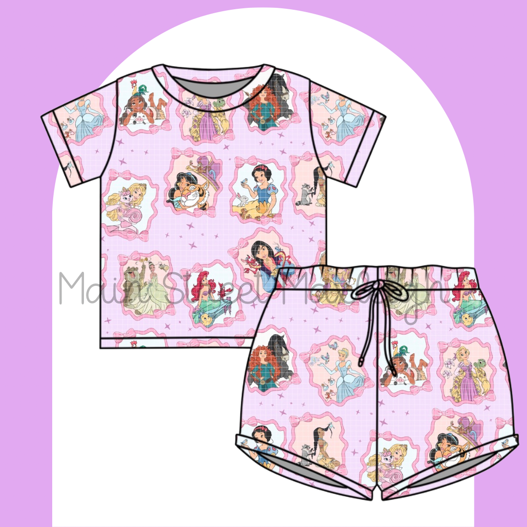 Princess bow frame waffle set