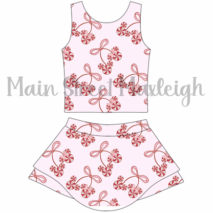 Christmas Peppermint yoga set