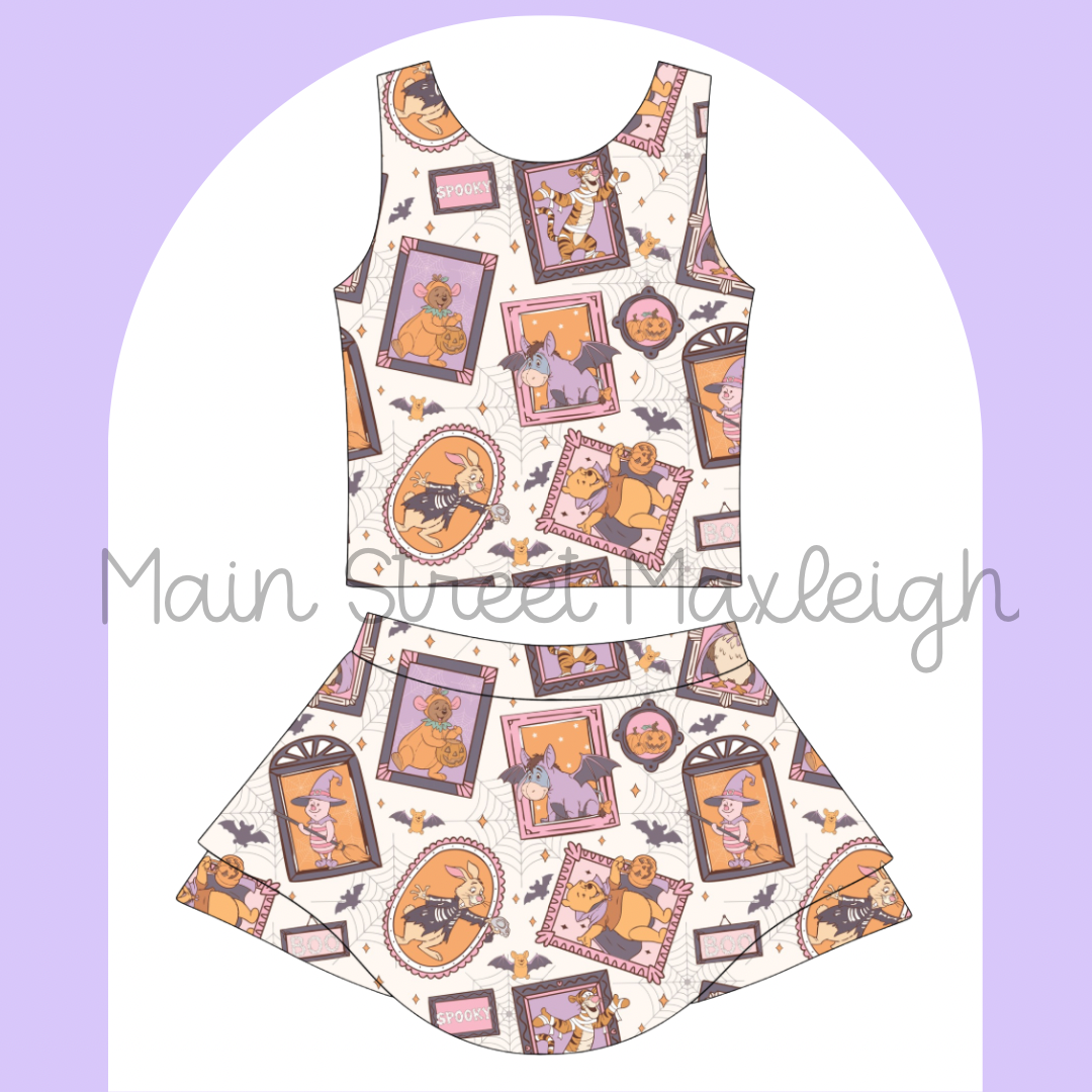Bear Halloween yoga set
