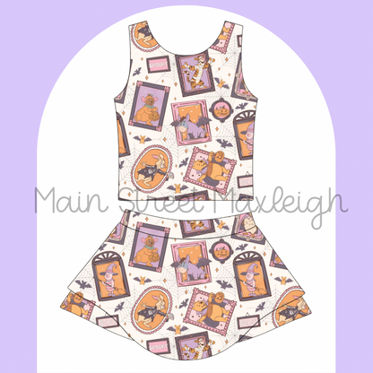 Bear Halloween yoga set