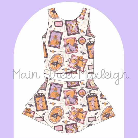 Bear Halloween yoga set