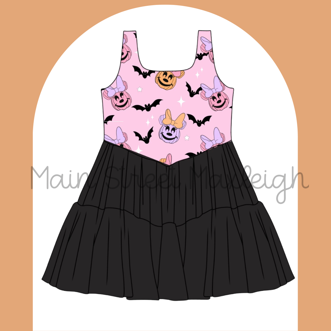 Batty Halloween mouse dress