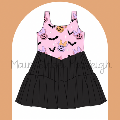 Batty Halloween mouse dress