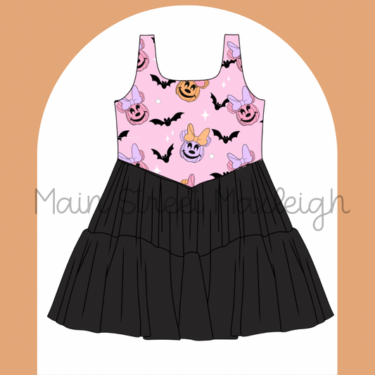 Batty Halloween mouse dress