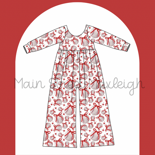 baseball romper