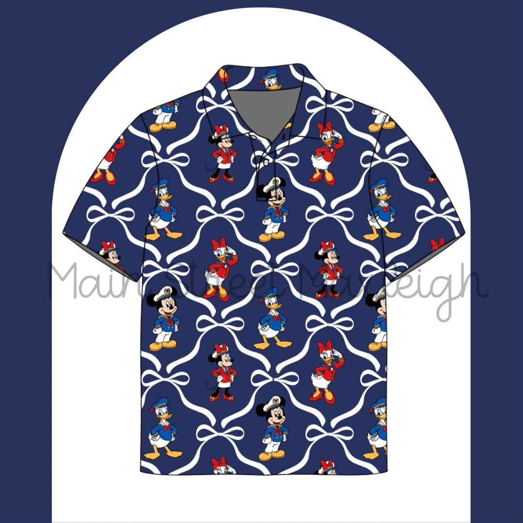 Navy cruise polo