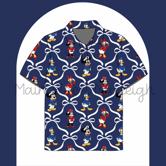 Navy cruise polo