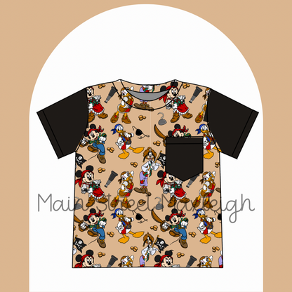 Pirate night pocket T-shirt