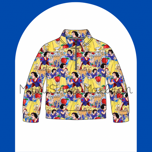 Snow white zip up