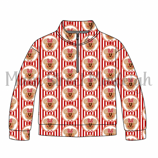 Gingerbread stripe zip