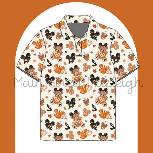 Halloween teddy bear (hats) polo