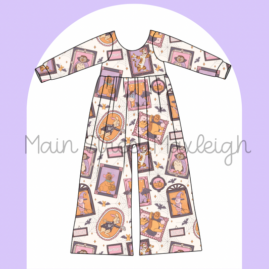 Bear Halloween romper