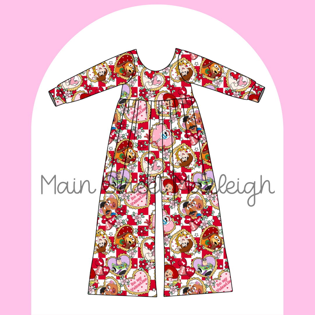 Be mine valentine romper